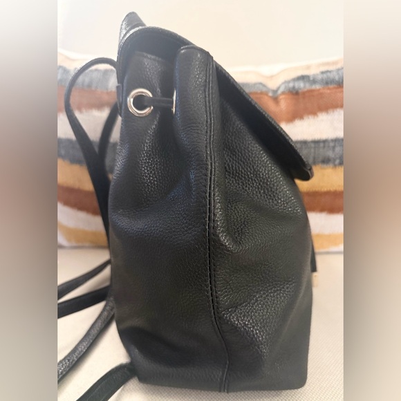 Kate Spade WKRU3939 Black Pebble Leather Mulberry Street Breezy Small Backpack - Picture 4 of 8